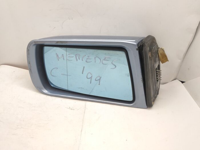 Retrovisor eléctrico completo deerecho 5 pin Mercedes clase C 1999 turquesa
