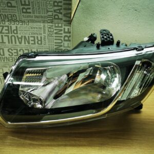 Farol Dacia Sandero II | Logan II de 2012 a 2016 Frente Esquerda para montagem de lâmpadas H4