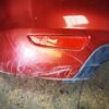 Pára-choques traseiro Maroon Seat Ibiza III com spoiler inferior e luzes da matrícula